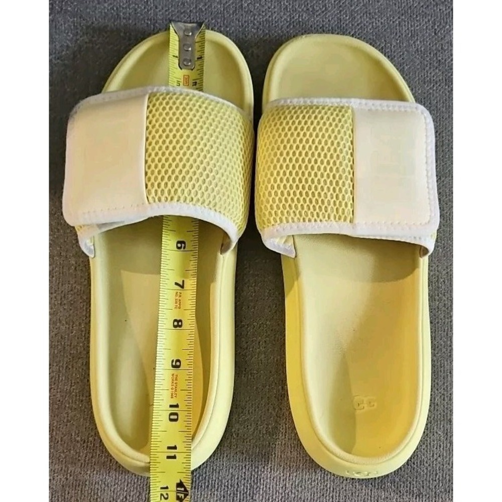 Ugg LA Light Sandals Womens Size 11 Yellow Slides Comfort No Size Tag - Picture 9 of 11